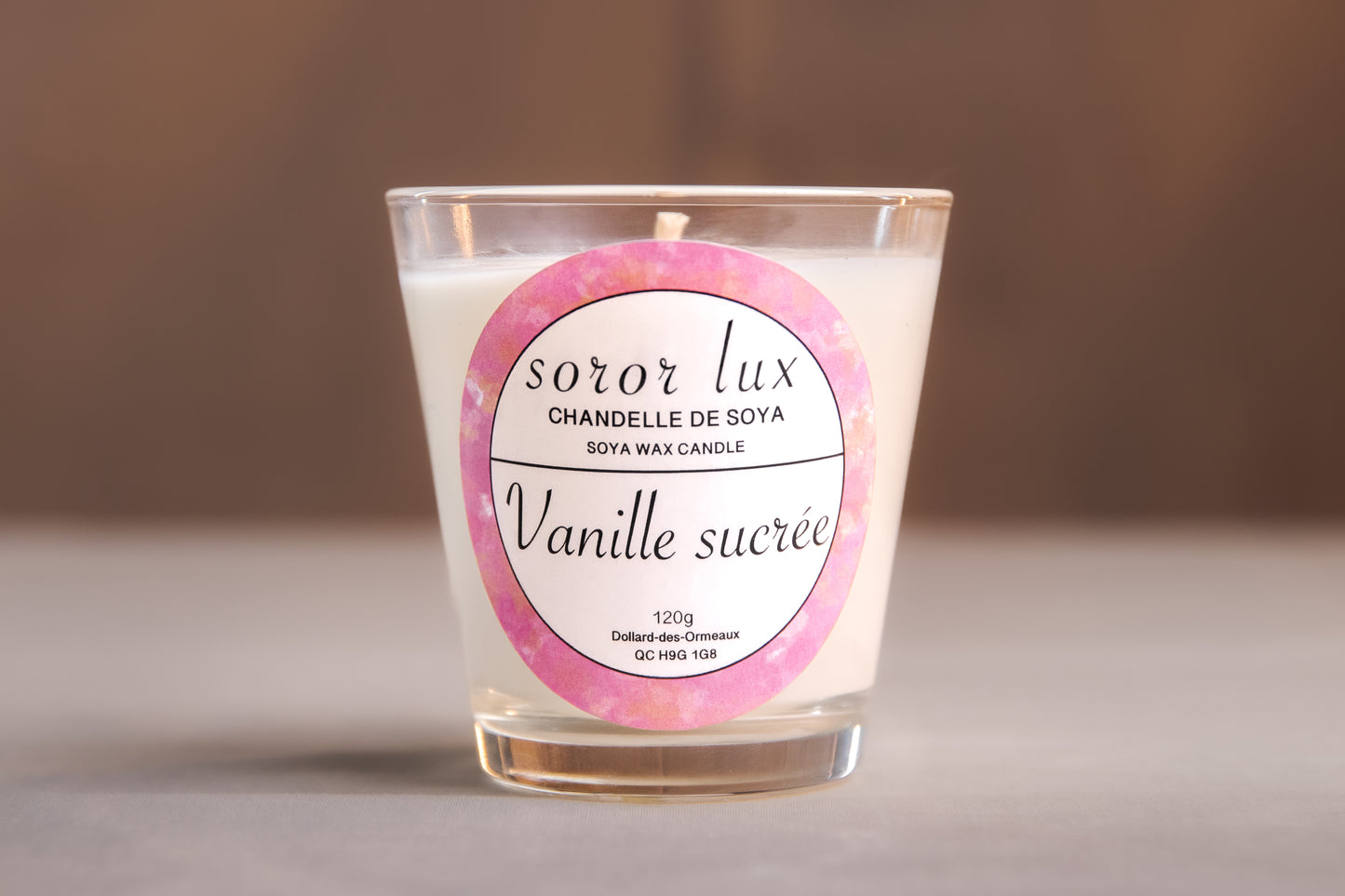 Chandelle vanille sucrée