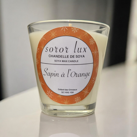 Chandelle sapin à l'orange
