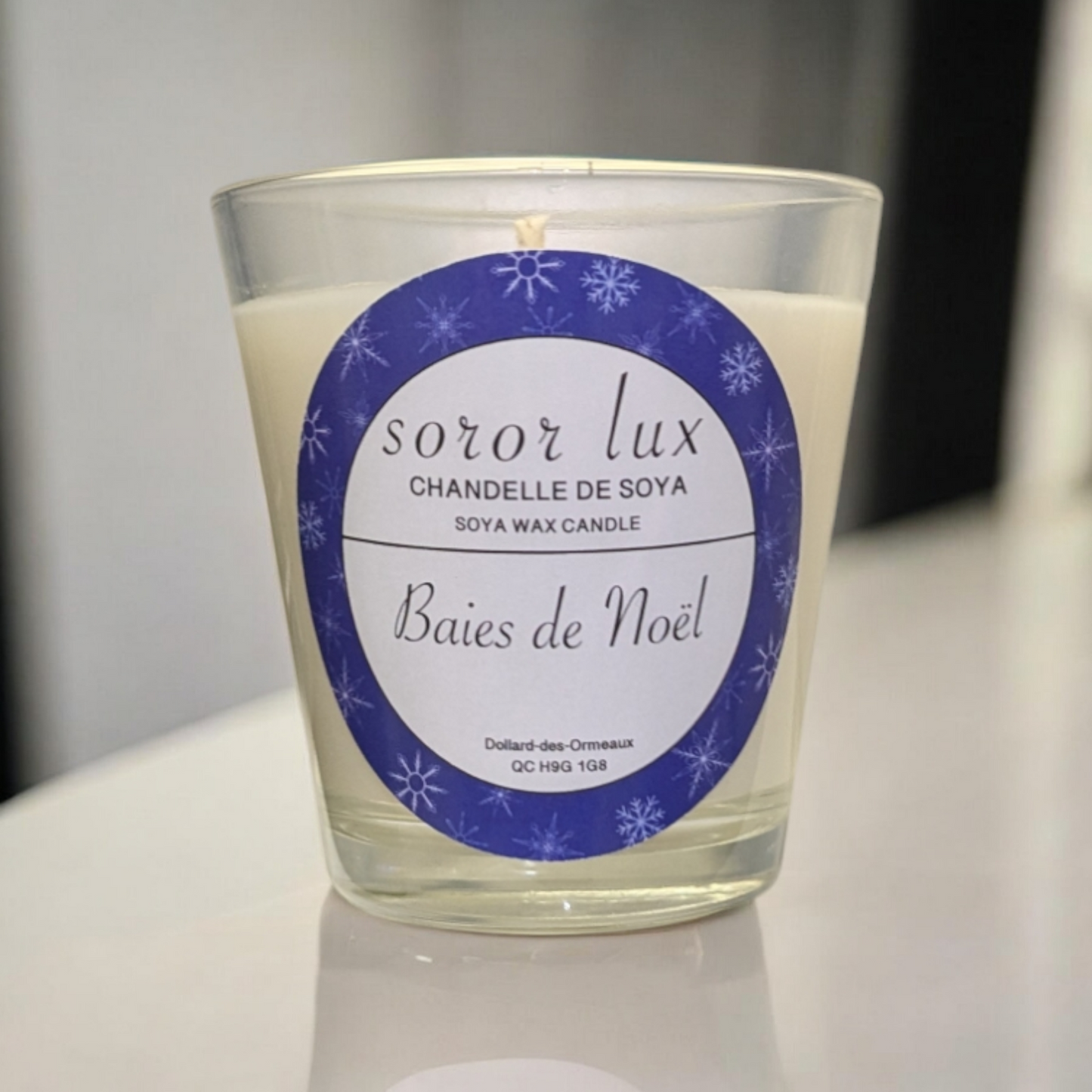 Chandelle baies de Noël